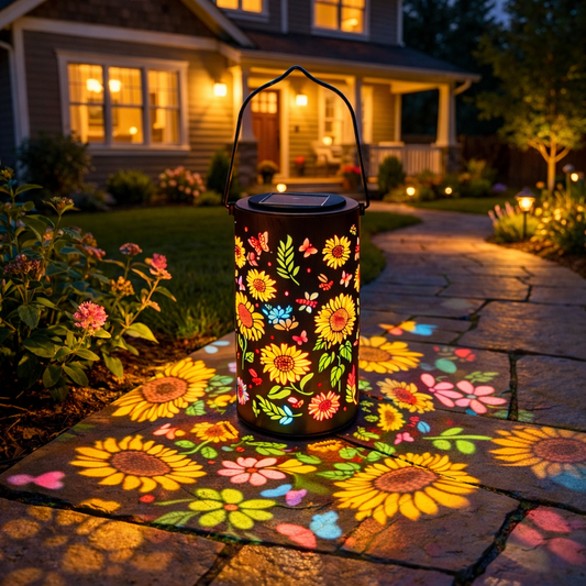 Colorful Sunflower Glow Solar Garden Lantern🌻10,000 Sold This Week🏆